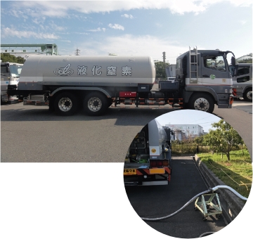 Tank truck (transportation of liquefied nitrogen)