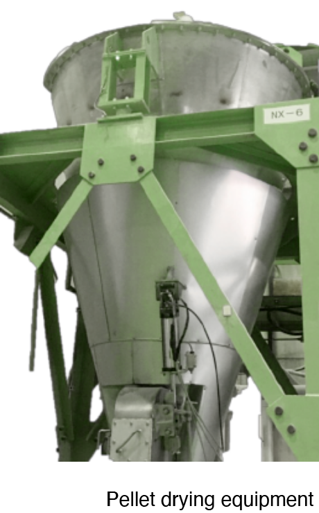 Equipment for pellet drying