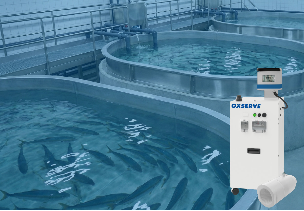 陸上養殖向け酸素曝気装置オキサーブ OXSERVE / OXSERVE-X